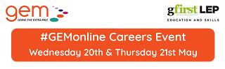 #GEMonline Careers Event: Wednesday 20th and Thursday 21st May